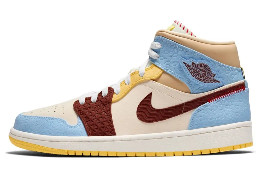 Jordan 1 Mid SE Fearless Maison Chateau Rouge (CU2803-200)