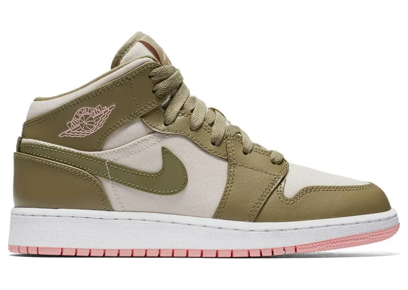 Jordan 1 Mid Trooper Bleached Coral (GS)