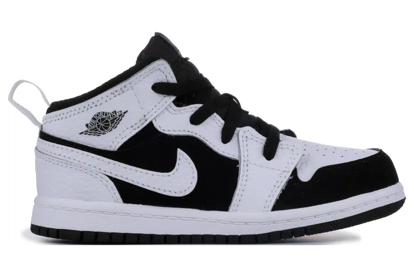 Jordan 1 Mid White Black (TD)