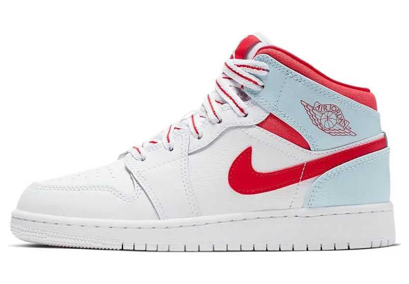 Jordan 1 Mid White Topaz Mist (GS)