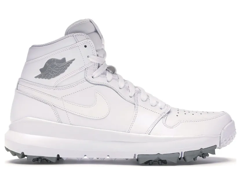 Jordan 1 Retro Golf Cleat White Metallic (917717-101)