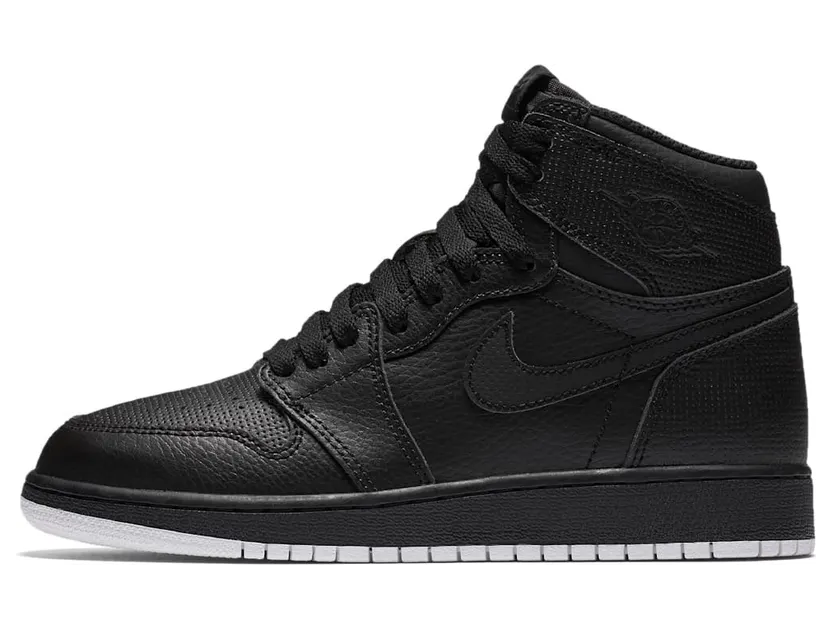 Jordan 1 Retro High Black Perforated (GS)