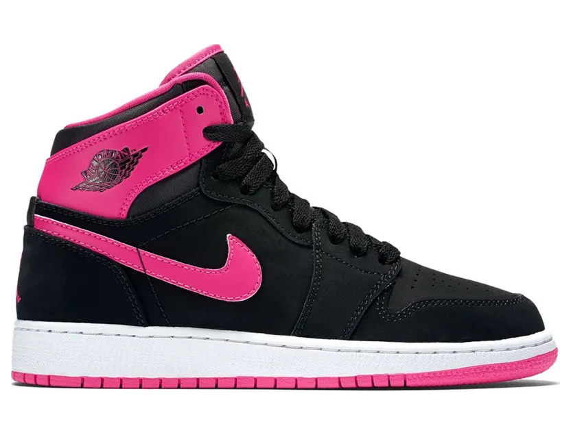 Jordan 1 Retro High Black Vivid Pink (GS)