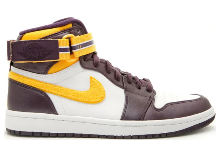 Jordan 1 Retro High Strap Grand Purple Varsity Maize (342132-571)