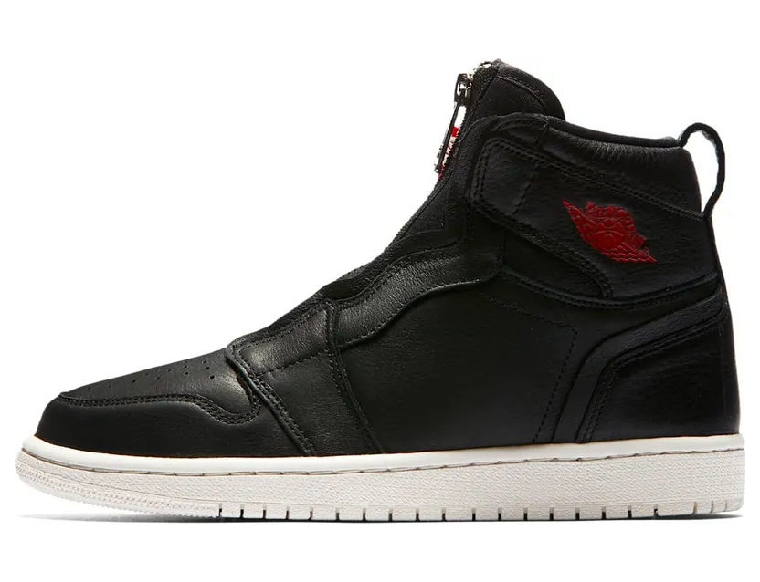Jordan 1 Retro High Zip Black Gym Red Phantom (W)