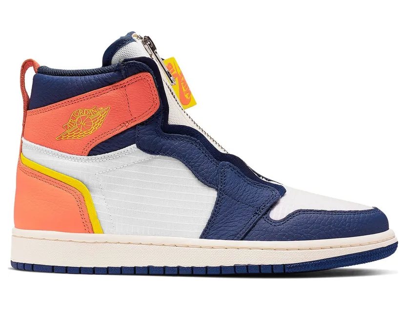 Jordan 1 Retro High Zip Blue Void Turf Orange (W)