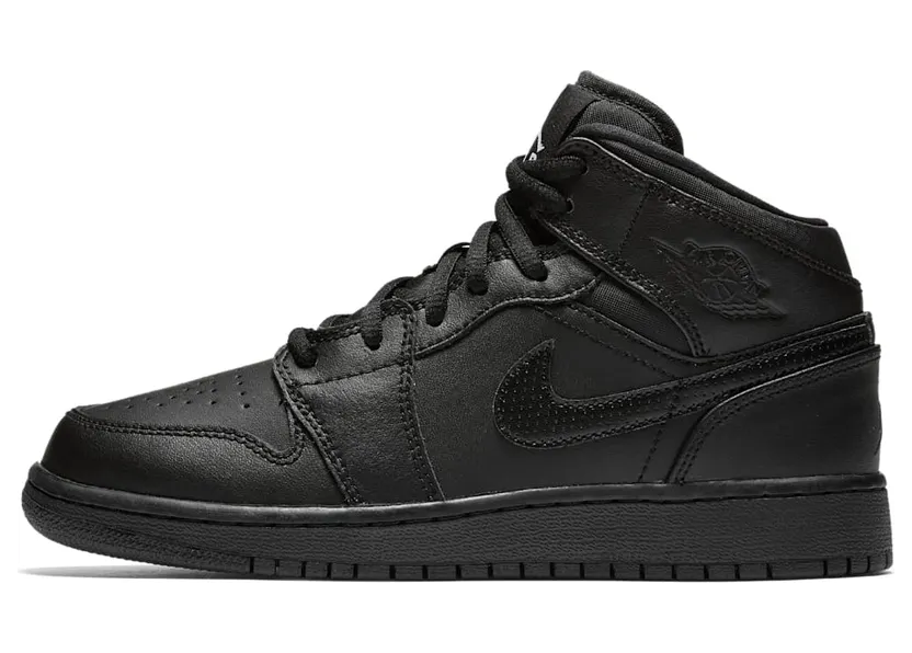Jordan 1 Retro Mid Black 2016 (GS)