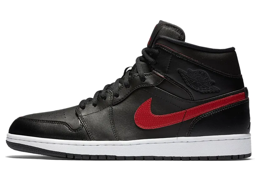 Jordan 1 Retro Mid Black Team Red (554724-009)