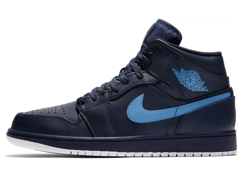 Jordan 1 Retro Mid Obsidian University Blue (554724-405)
