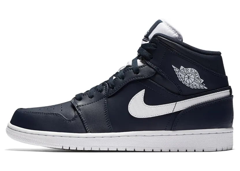Jordan 1 Retro Mid Obsidian White (554724-402)