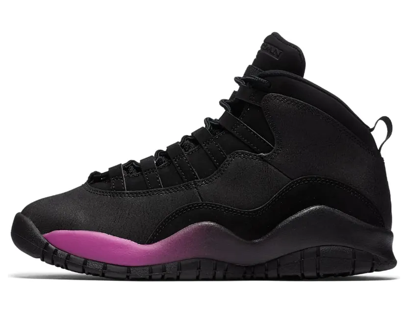 Jordan 10 Retro Black Fuchsia Black (GS)