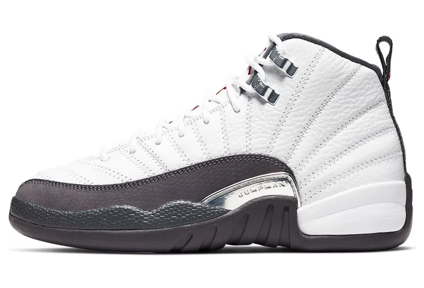 Jordan 12 Retro White Dark Grey (GS)