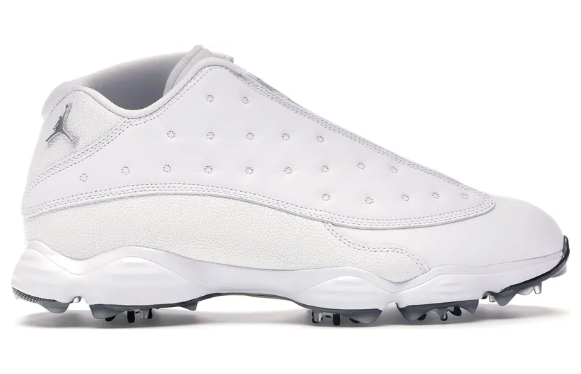 Jordan 13 Retro Golf Cleat White Black (917719-102)