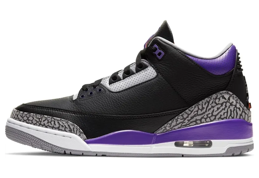 Jordan 3 Retro Black Court Purple (CT8532-050)