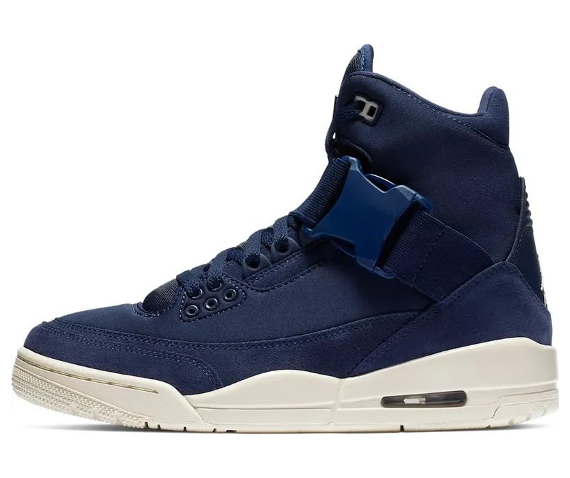Jordan 3 Retro Explorer XX Midnight Navy Light Cream (W)