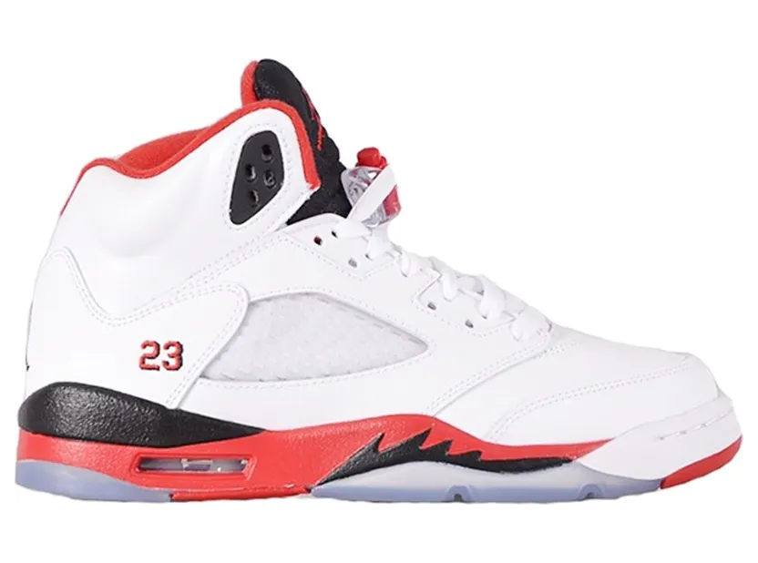 Jordan 5 Retro Fire Red Black Tongue 2013 (GS)