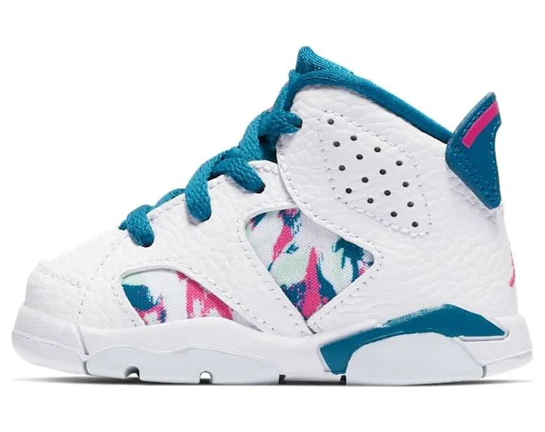 Jordan 6 Retro White Laser Fuchsia Green Abyss (TD)