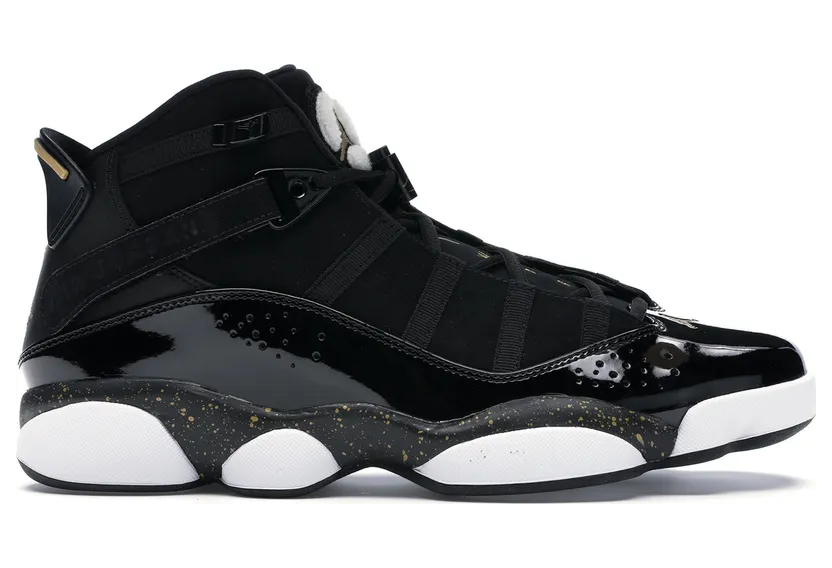 Jordan 6 Rings Black Metallic Gold White (322992-007)