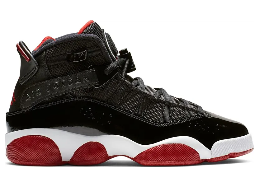Jordan 6 Rings Black Varsity Red (GS)