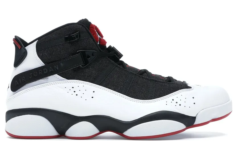 Jordan 6 Rings Black White Gym Red (322992-012)
