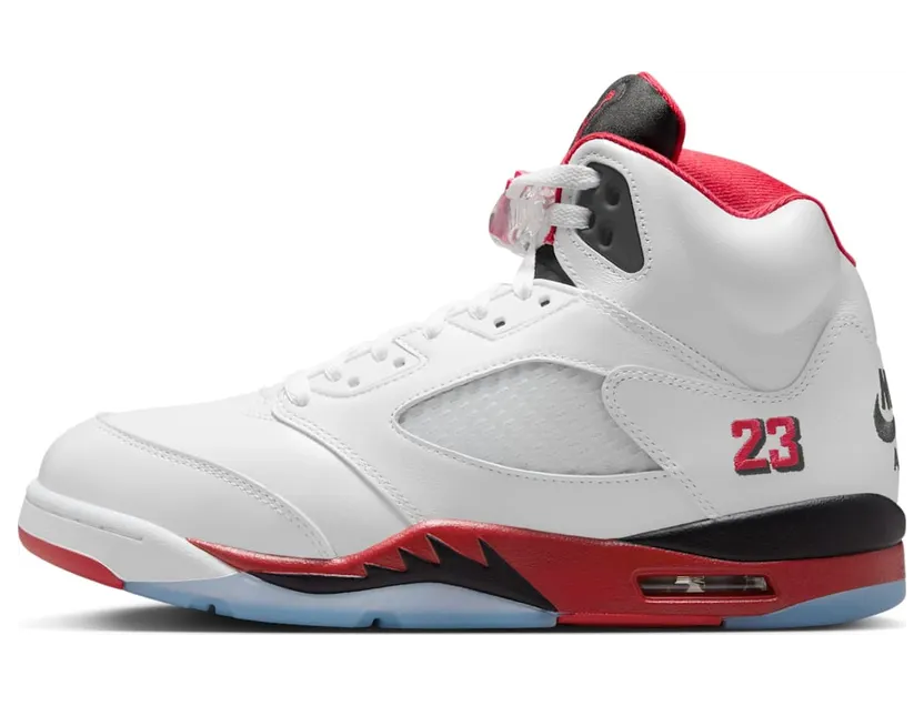 Jordan Air Jordan 5 “White/Fire Red/Black” (HQ7978-101)