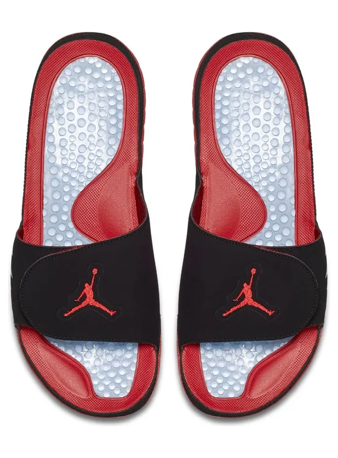 Jordan Hydro 5 Retro Black Particle Grey University Red (555501-060)