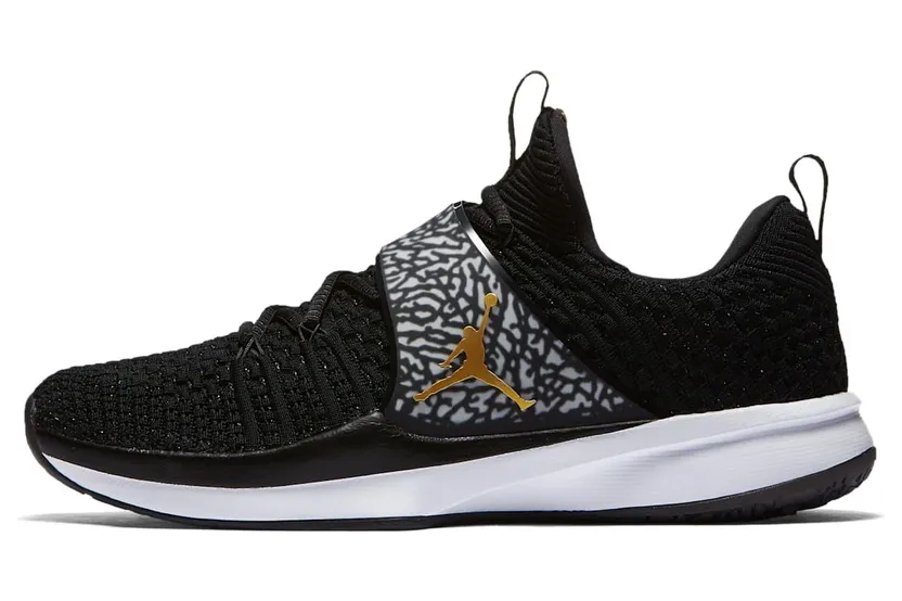 Jordan Trainer 2 Flyknit Black Metallic Gold (921210-021)
