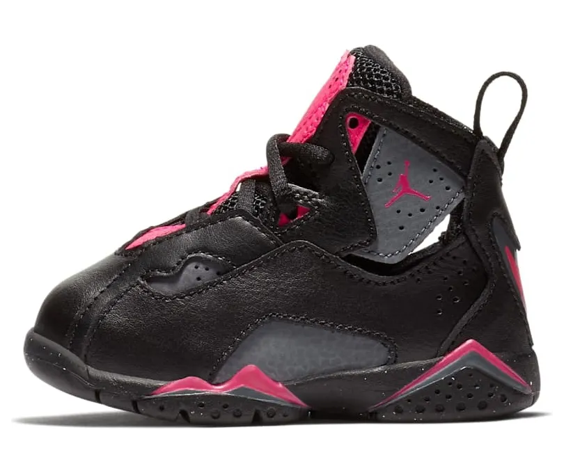 Jordan True Flight Black Dark Grey Deadly Pink (TD)