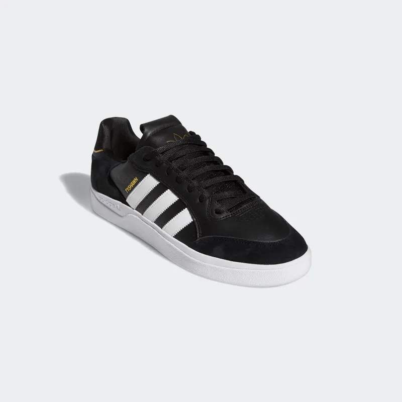 Adidas Tyshawn Low Core Black / Cloud White / Gold Metallic (GW4891)