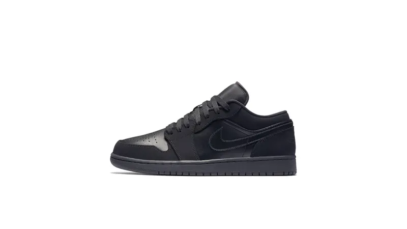 Jordan 1 Retro Low Triple Black Black/Black/Black (553558-025)