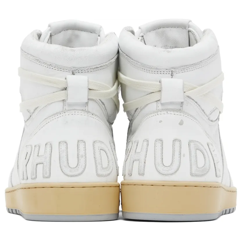 Rhude White Rhecess Hi Sneakers (RHPF22FO03178377) (2)