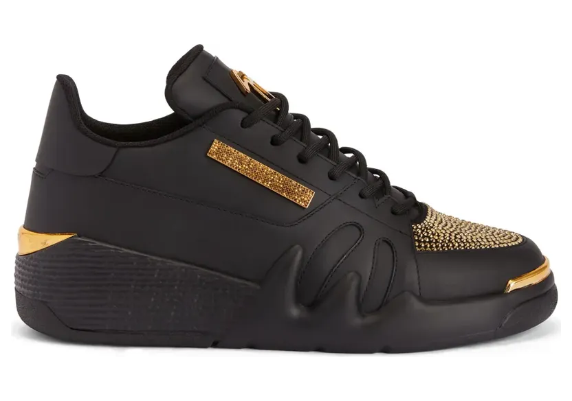 Giuseppe Zanotti Talon sneakers verfraaid met stras – Zwart (RW30029001)