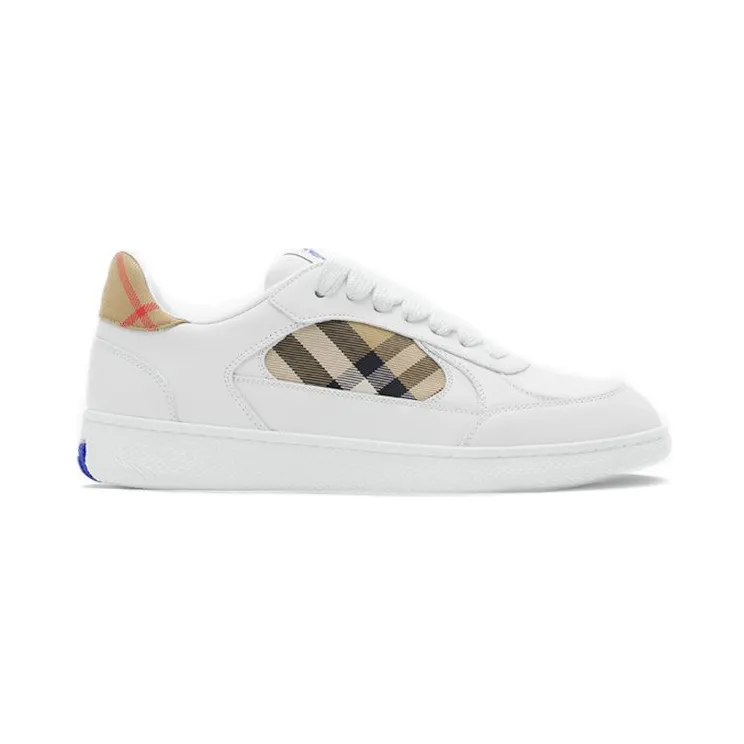 Burberry Check Terrace Sneakers White Beige (8108654)