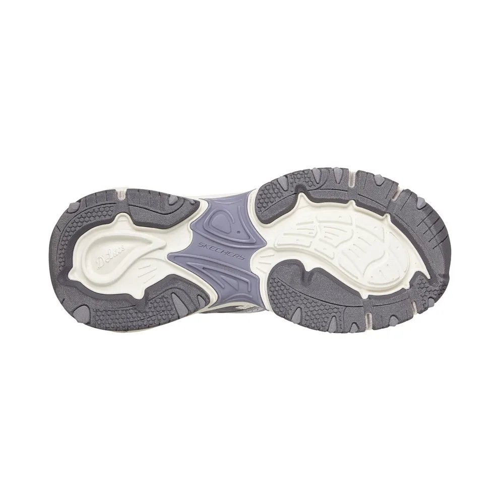 Skechers Slip-ins: D’Lites 6.0 Sneaker Natuurlijk/Purper