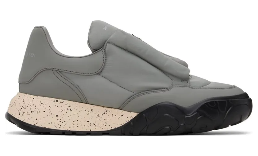 Alexander McQueen Gray Nylon 1191 GRA./BLK/PAR./B (711129W4RQH)