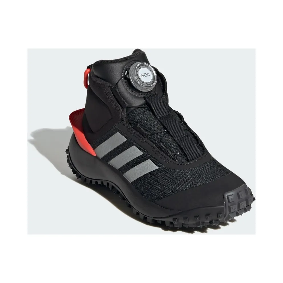 Adidas Fortatrail Kids Core Black / Silver Metallic / Bright Red (IG7262)