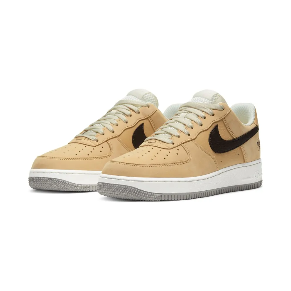 Nike Air Force 1 Low Manchester Bee Light British Tan/Brown-White-Grey (DC1939-200)