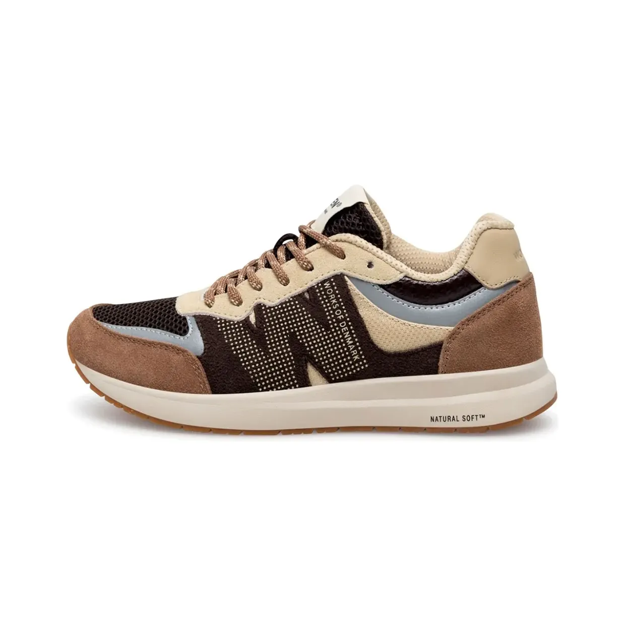 Woden Crème / Duifblauw / Brown / Chocoladebruin (WL702550)