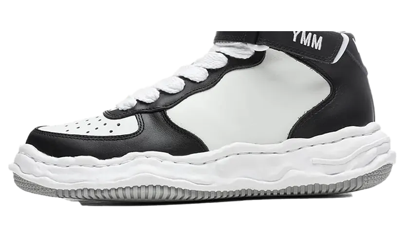 Maison Mihara Yasuhiro Wayne OG Sole Sneaker High “Black White” (A08FW705-BLW)