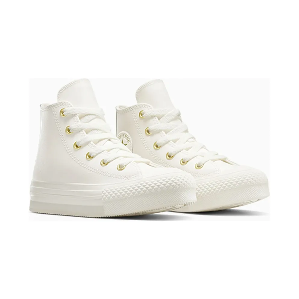 Converse Chuck Taylor All Star EVA Lift Leather + Gold Egret/Egret/Light Gold (A14261C)