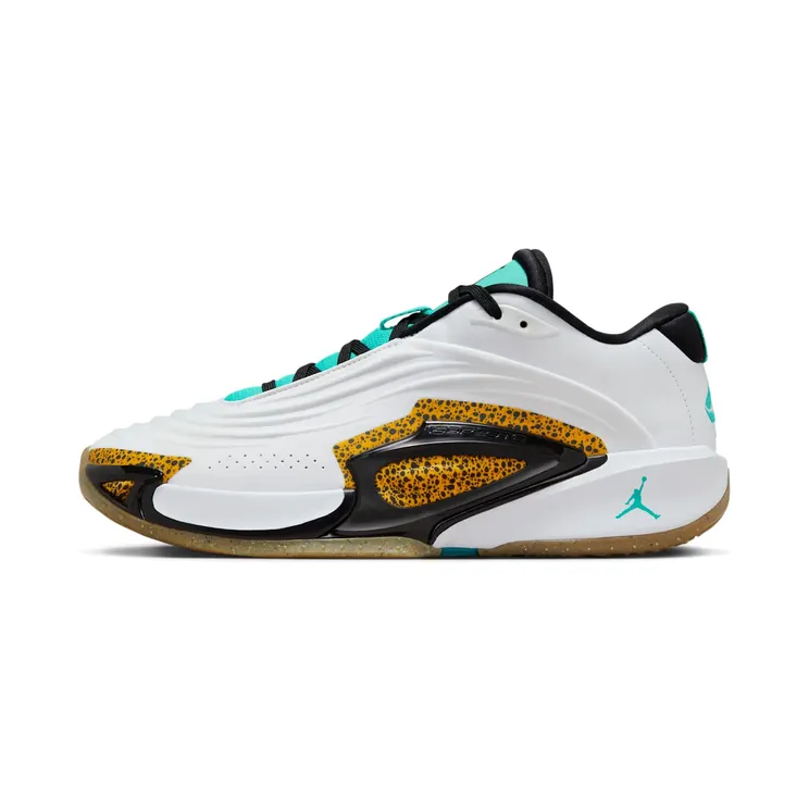 Jordan Luka 3 Safari “White / Laser Orange / Gum Light Brown / Hyper Jade” (FQ1284-100)
