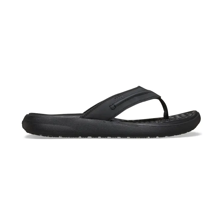 Crocs Yukon Vista II LiteRide Flip Black Leather (209332-060)