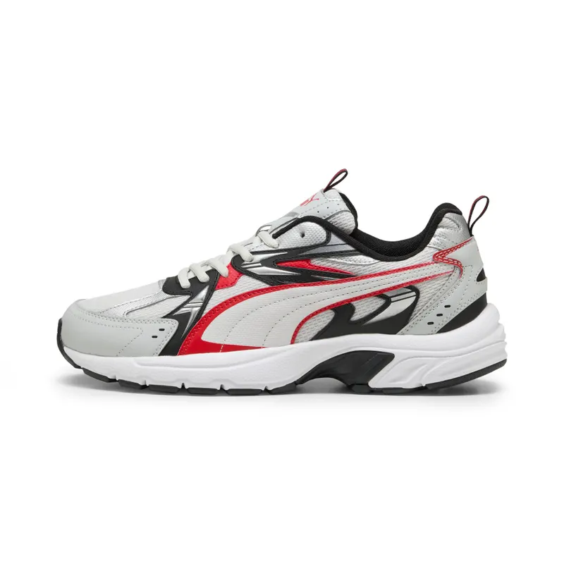 Puma Milenio Tech “Cool Light Gray / For All Time Red / Puma Silver” (402623_05)