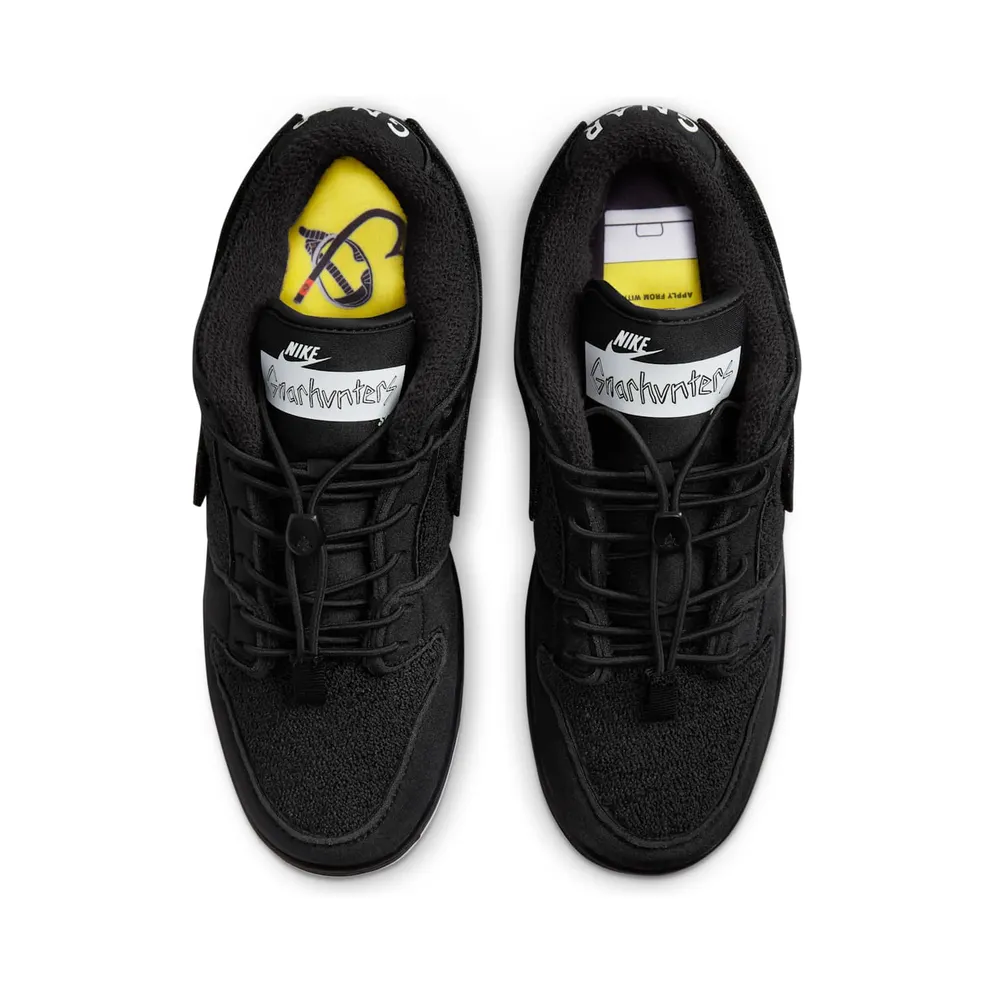 Nike SB x Gnarhunters Dunk Low Black – “Black / Black / White” (DH7756-010)