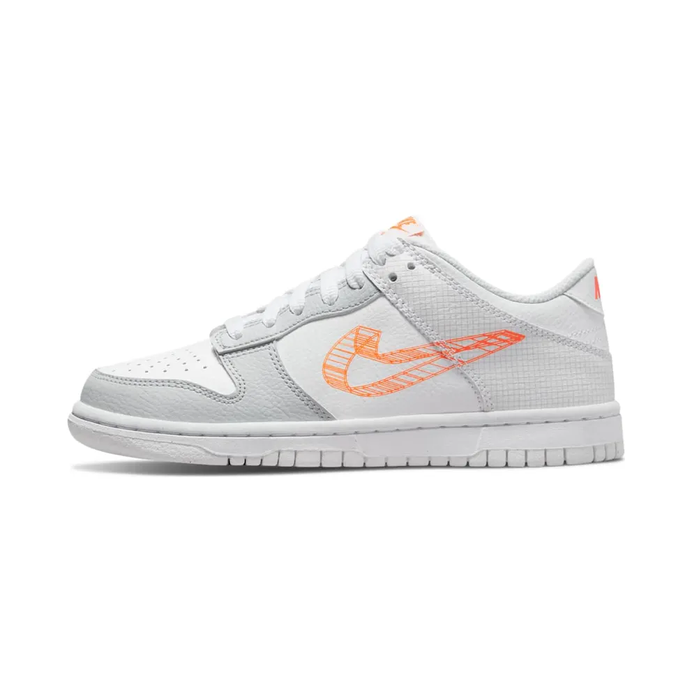 Nike Dunk Low SE Sketch Swoosh Orange (GS) (DR0171-100)