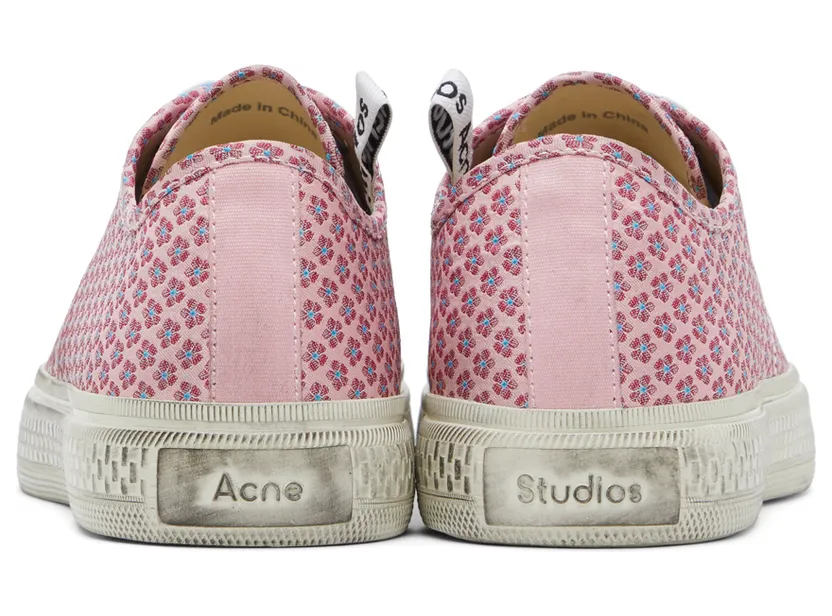 Acne Studios Pink & Blue Ballow Jacquard Alina Sneakers (AD0466-) (2)