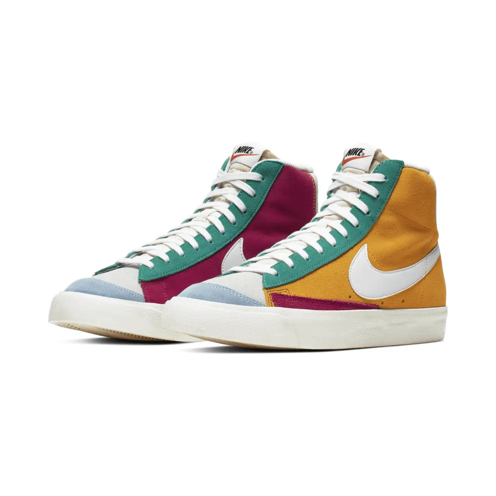 Nike Blazer Mid 77 Vintage Multi-Color Noble Red/Kinetic Green-Jade Aura-Vast Grey-Psychic Blue-Racer Blue (CI1167-600)