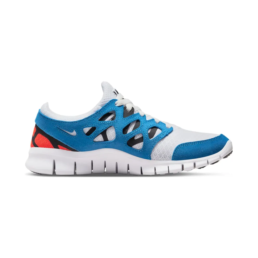 Nike Free Run 2 White Bright Crimson Photo Blue Black (DV2221-100)