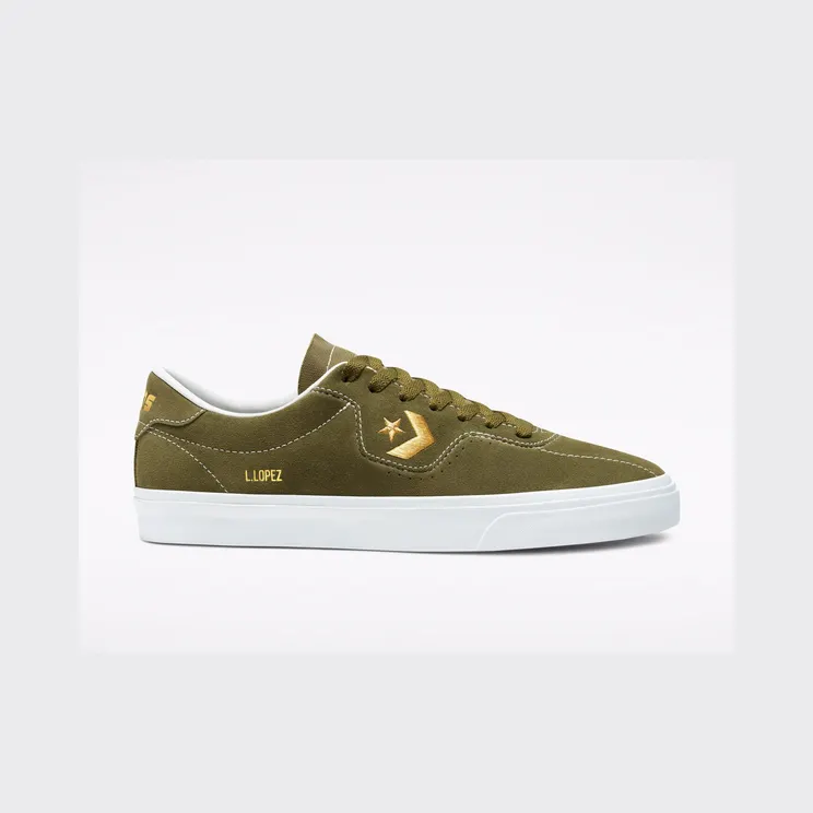 Converse CONS Louie Lopez Pro Low Top Dark Moss/gold/white (168669C)