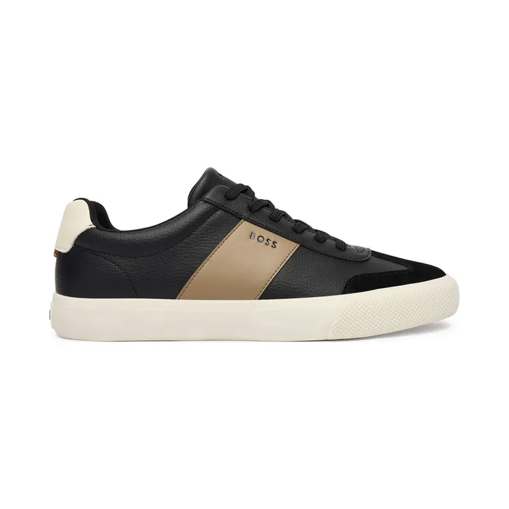 Hugo Boss Boss aus Faux-Leder mit Lederbesatz “Black” (50557852)